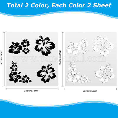 Hibiscus Flower Car Decal 2