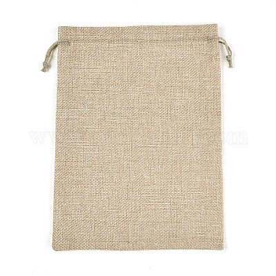 Pochettes en toile de jute&nbsp;ABAG-Q050-17x23-01-1