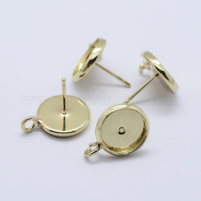Laiton supports pour dormeuses&nbsp;KK-P131-01A-10mm-G-1