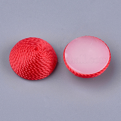 Polyesterfaden Stoff Cabochons&nbsp;LS-X-WOVE-T008-02B-01-1