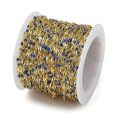 Catene in ottone placcate a cremagliera&nbsp;AJEW-Q153-02G-10-1