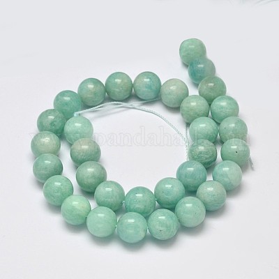 Klasse ab natürliche amazonite runde Perle Stränge&nbsp;G-M296-06-8mm-1
