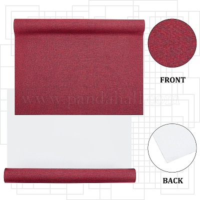 Shop OLYCRAFT 39.4x16.9 Inch Dark Red Book Binding Cloth Bookcover