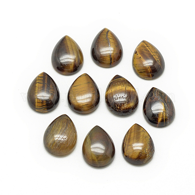 Natürlichen Tigerauge Cabochon&nbsp;G-R417-10x14-35-1