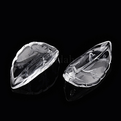 Perles de pétales de verre transparent&nbsp;GLAA-N001-20-1