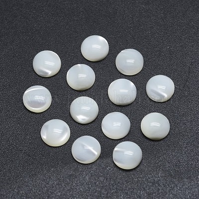 Cabochons de concha&nbsp;X-SSHEL-P015-61-8mm-1