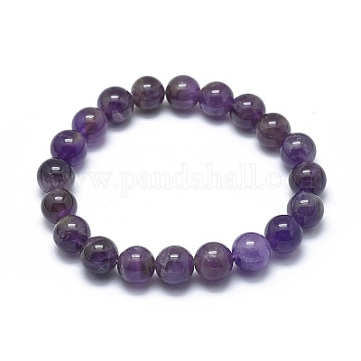 Bracelets d'améthyste naturels&nbsp;BJEW-K212-A-034-1