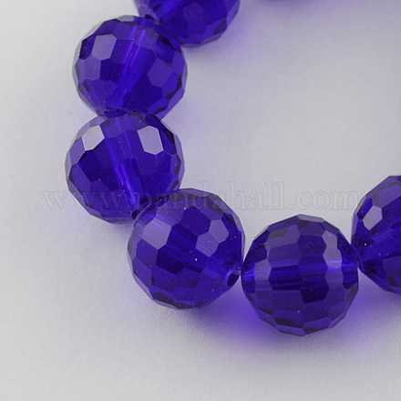 Chapelets de perles en verre transparent GLAA-R095-8mm-07-1
