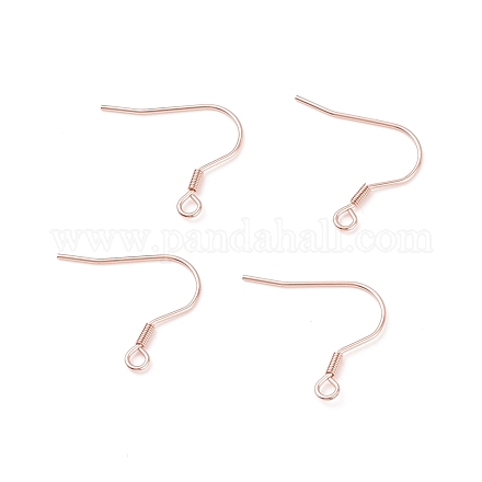 304 Stainless Steel Earring Hooks STAS-P221-04RG-1