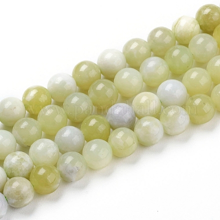 Natürliche Jade Perlen Stränge G-G844-01-8mm-1