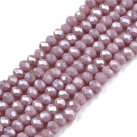 Chapelets de perles en verre électroplaqué EGLA-A044-P1mm-A13-1