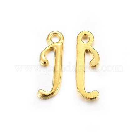 Aleación de oro plateado colgantes de letras X-PALLOY-P097-01-J-1
