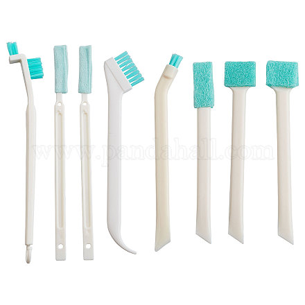 GORGECRAFT 8PCS Small Cleaning Brushes Crevice Hole Brush Deep Detail Bottle Caps Cleaner Brush Detail Crevice Cleaning Tools Set for Holes Corner Window Track Groove Tight Space TOOL-GF0003-24-1