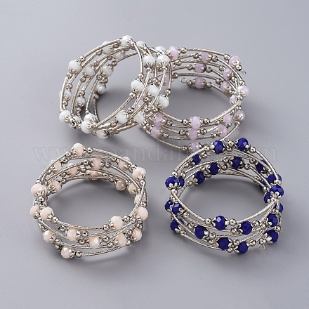 Bracelets de perles de verre de mode BJEW-JB04989-1