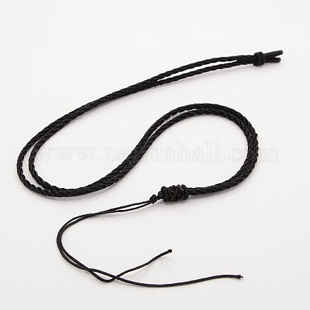 Braided Nylon Cord Necklace Making NJEW-P001-011B-1