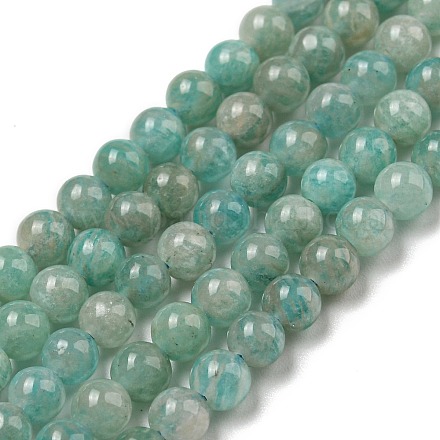 Chapelets de perles en amazonite naturelle G-K068-03-4mm-01-1