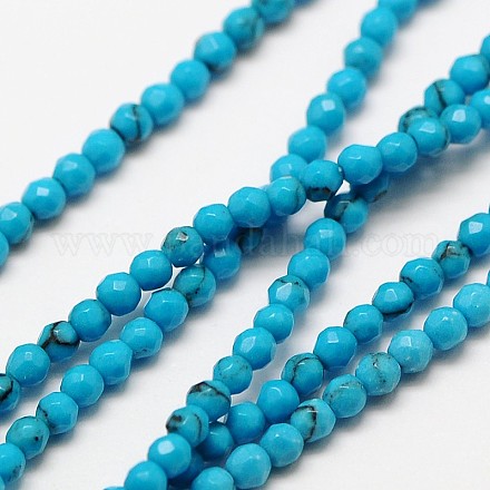 Synthetic Chinese Turquoise Bead Strands G-A129-3mm-28-1