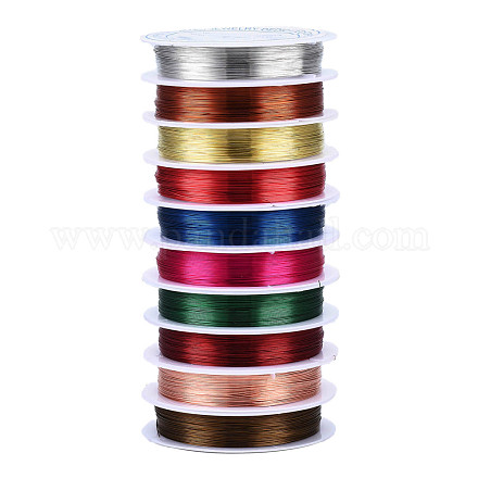 Round Copper Jewelry Wire CWIR-S002-0.3mm-M-1