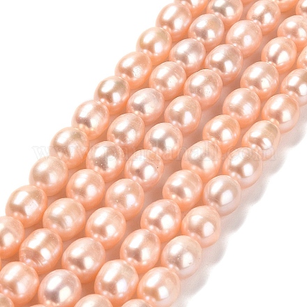 Fili di perle di perle d'acqua dolce coltivate naturali PEAR-E016-092-1