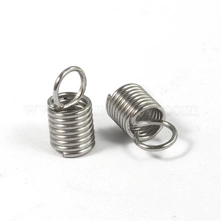 304 Stainless Steel Coil Cord Ends STAS-D431-08-1