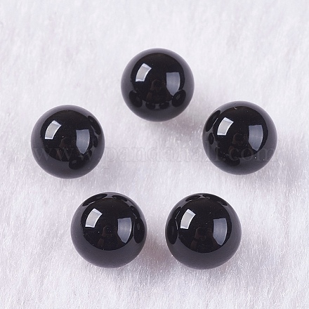 Natürliche schwarze Onyxperlen X-G-K275-32-6mm-1
