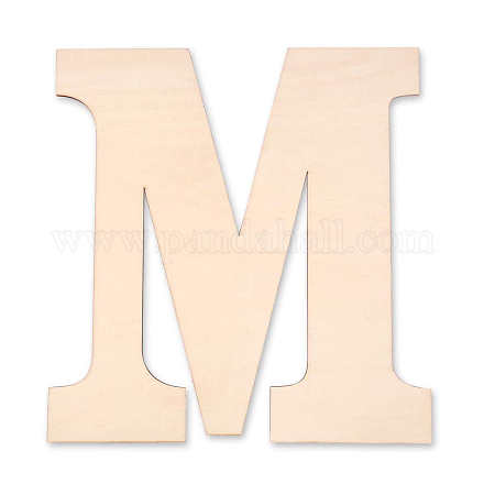 未完成の木製の空白の切り欠き  DIYの工芸品について  結婚式  家の装飾とペイント  文字.m  30x29.5x0.3cm DIY-ZX040-01M-1