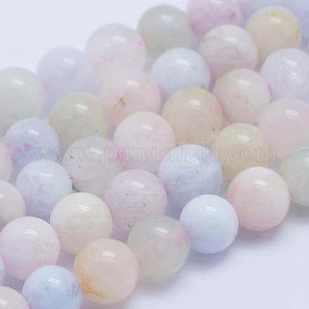 Chapelets de perles en morganite naturelle G-L478-32-6mm-1