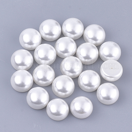 Perles d'imitation perles en plastique ABS OACR-Q175-12mm-01-1