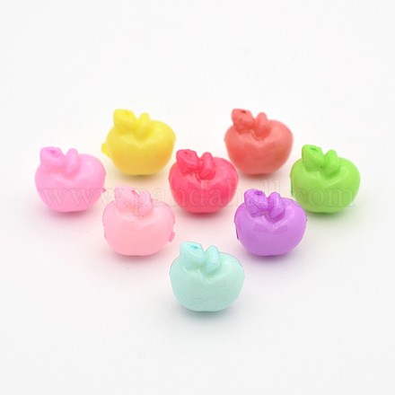 Colorful Acrylic Fruit Beads SACR-M003-02-1