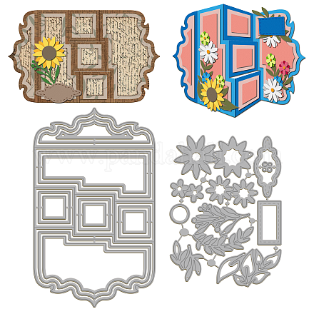 Kohlenstoffstahl Schneidwerkzeuge Schablonen&nbsp;DIY-WH0309-2039-1
