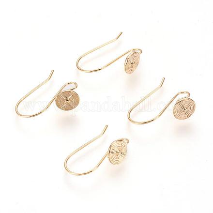 Brass Stud Earrings X-KK-Q750-031G-1
