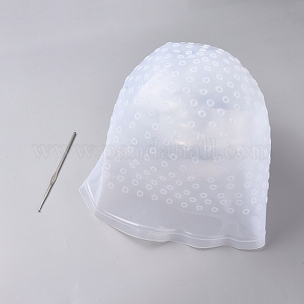 Reusable Silicone Hair Cap AJEW-WH0021-07-1