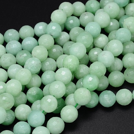 Natural Myanmar Jade/Burmese Jade Bead Round Strands G-O094-12-8mm-1