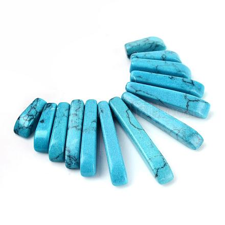 Synthetic Turquoise Pendants Sets G-Q458-01D-1