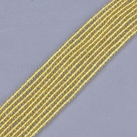 Chapelets de perles en cristal de quartz synthétique G-T119-05E-1