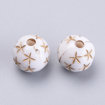 Perles acryliques plaquées OACR-S016-47A-1