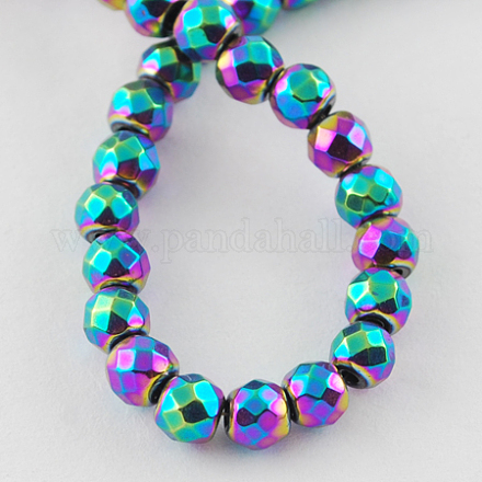 Non-magnetic Synthetic Hematite Beads Strands G-Q890-2mm-6-1