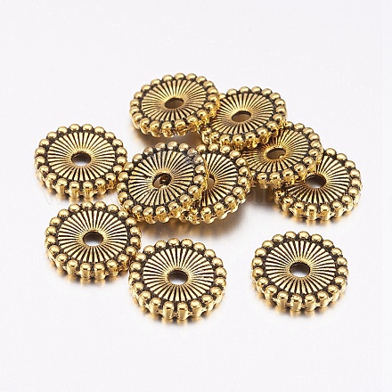 Perles de séparateur de style tibétain  TIBE-47916-AG-FF-1