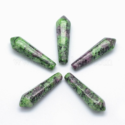 Natural Ruby in Zoisite Pointed Beads G-E490-C14-1