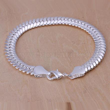Laiton unisexe bracelets de la chaîne de serpent BJEW-BB12591-1