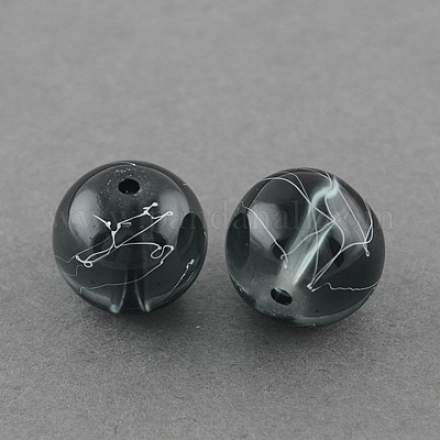 Chapelets de perles en verre transparent drawbench GLAD-Q012-6mm-14-1