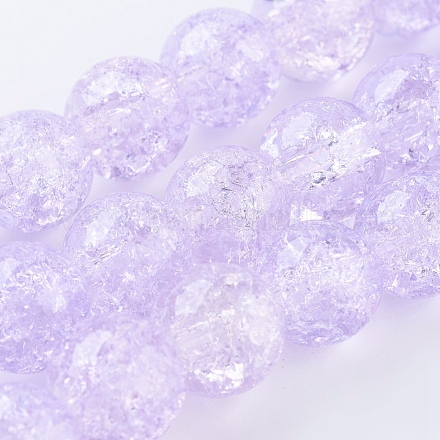 Fili di perline in vetro crackle bicolore X-CCG-I001-03-1