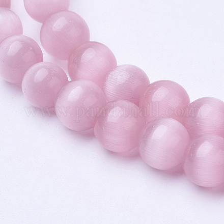 Chapelets de perles d'œil de chat X-CE-R002-8mm-12-1
