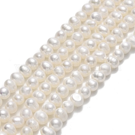 Fili di perle di perle d'acqua dolce coltivate naturali PEAR-F018-14-01-1