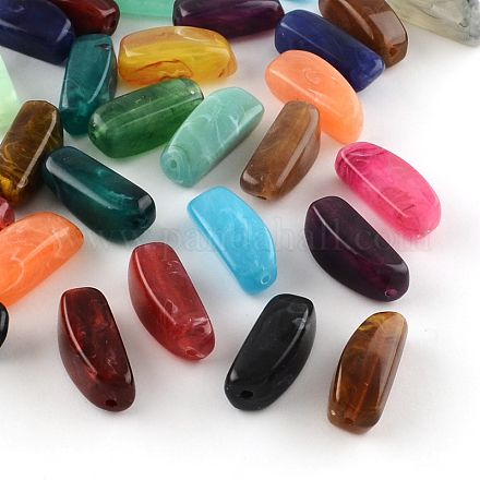 Imitation Gemstone Acrylic Beads OACR-R046-M-1