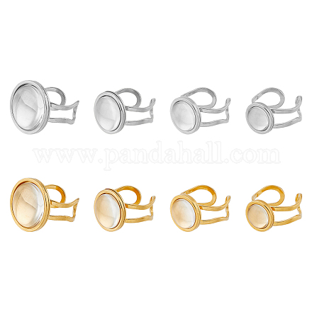 Kit de fabricación de anillos de dedo de cúpula en blanco diy dicosmetic DIY-DC0001-86-1