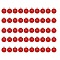 Alloy Enamel Pendants, Flat Round with Constellation, Light Gold, Red, Pisces, 15x12x2mm, Hole: 1.5mm, 50pcs/Box