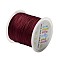 Nylon Braided Cord, Chinese Knotting Cord for Beading Jewelry Making Macrame Craft, Dark Red, 0.5mm, about 147.64yards/roll(135m/roll)