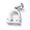 Non-Tarnish 304 Stainless Steel Pendants, Constellation/Zodiac Sign, Stainless Steel Color, Libra, 19.8x15x1.8mm, Hole: 3x6mm