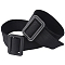 2Pcs Polyester Belts, with Plastic Buckles, Black, 395x54.5x8mm